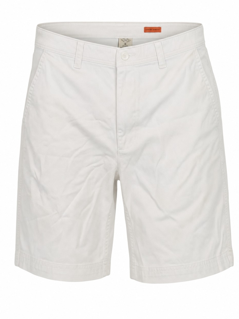 St. John's Bay Men's Comfort Stretch Chino Shorts White Size 36